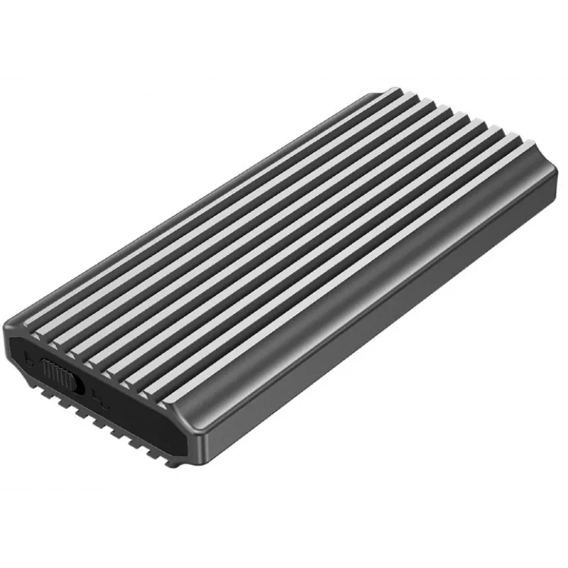 GEMBIRD EE2280-U3C-03 M.2-NVMe/SATA-SSD-Gehäuse, USB 3.1 Gen 2 (10 Gbit/s), USB Type-C, RGB, Aluminium