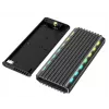 GEMBIRD EE2280-U3C-03 M.2-NVMe/SATA-SSD-Gehäuse, USB 3.1 Gen 2 (10 Gbit/s), USB Type-C, RGB, Aluminium