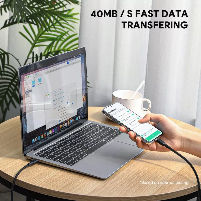 USB-Kabel AUKEY CB-KCC102 1,8 m USB-C Schwarz 0,48 Gbit/s