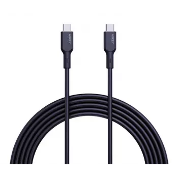 AUKEY USB-Ladekabel - 1x USB Typ-C auf 1x USB Typ-C - PD 100W 5A - 1m Schwarz (Silikon)