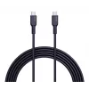 AUKEY USB-Ladekabel - 1x USB Typ-C auf 1x USB Typ-C - PD 100W 5A - 1,8m Schwarz (Silikon)
