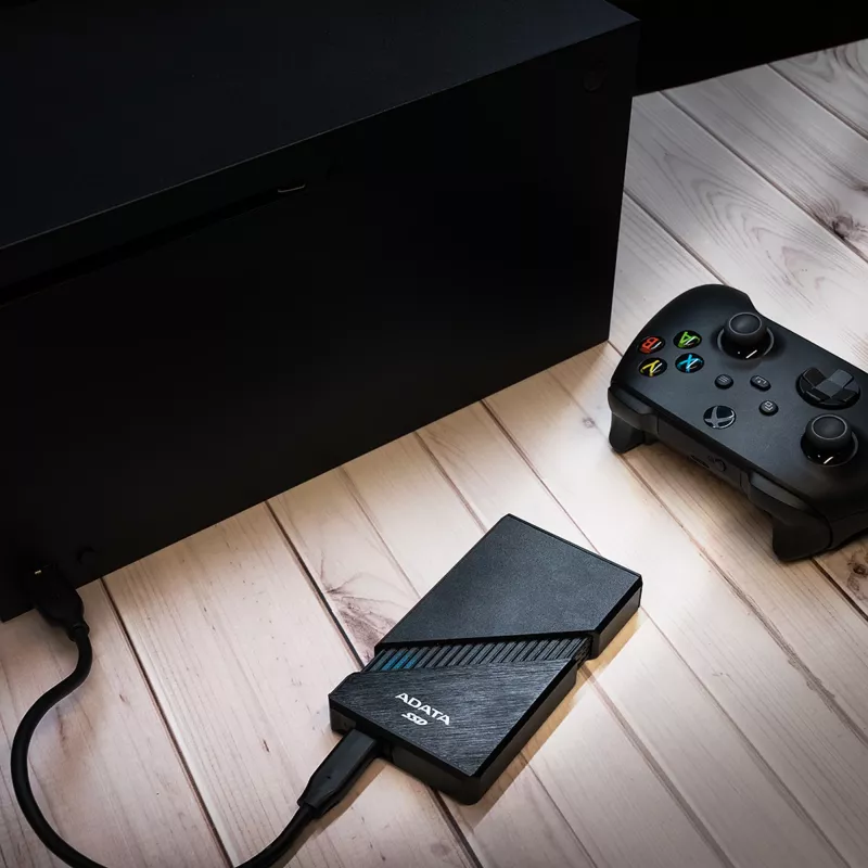 ADATA SE920 Portable SSD, 1 TB, USB4, Schwarz