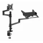 Gembird MA-DA-04 verstellbare Tischhalterung mit Monitorarm und Notebook-Ablage, 17–32 Zoll