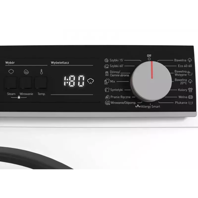 Waschmaschine Sharp ES-NFA910BW1NA-PL, Frontlader, 9 kg, Energieeffizienzklasse A