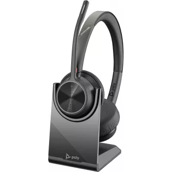 HP Poly Voyager 4320 UC Stereo USB-A Headset +BT700 USB-A Adapter +Ladestation