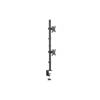 DIGITUS Monitor-Halterung vertikal 17–32 Zoll, max. 8 kg pro Monitor, Tischklemme oder Tischdurchführung