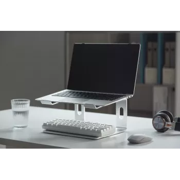 Laptopständer Gembird NBS-D1-01 Aluminium Silber für Notebooks bis zu 39,6 cm (15,6 Zoll), 5 kg Tragkraft