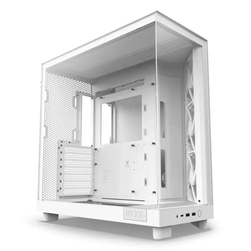 PC-Gehäuse NZXT H6 Air Flow Midi Tower Weiß