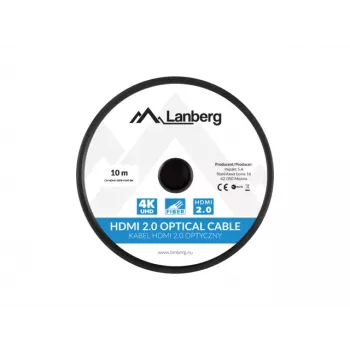 LANBERG HDMI-Kabel M/m V2.0 Optical Aoc - 10m Schwarz