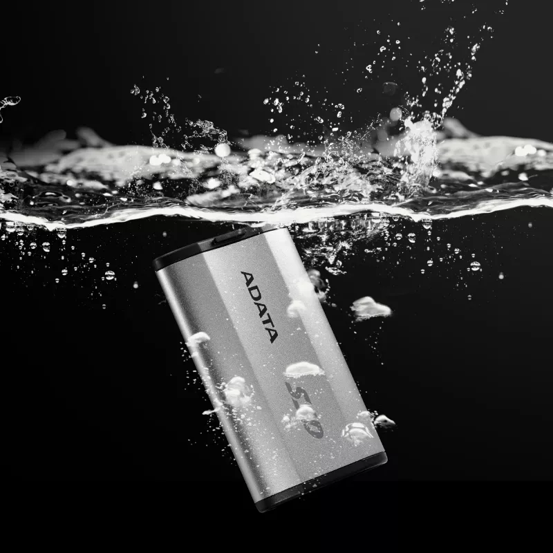 Tragbare SSD ADATA SD810 4 TB, USB Type-C, USB 3.2 Gen 2x2, 2000 MB/s Lesen/Schreiben, IP68 Aluminiumgehäuse