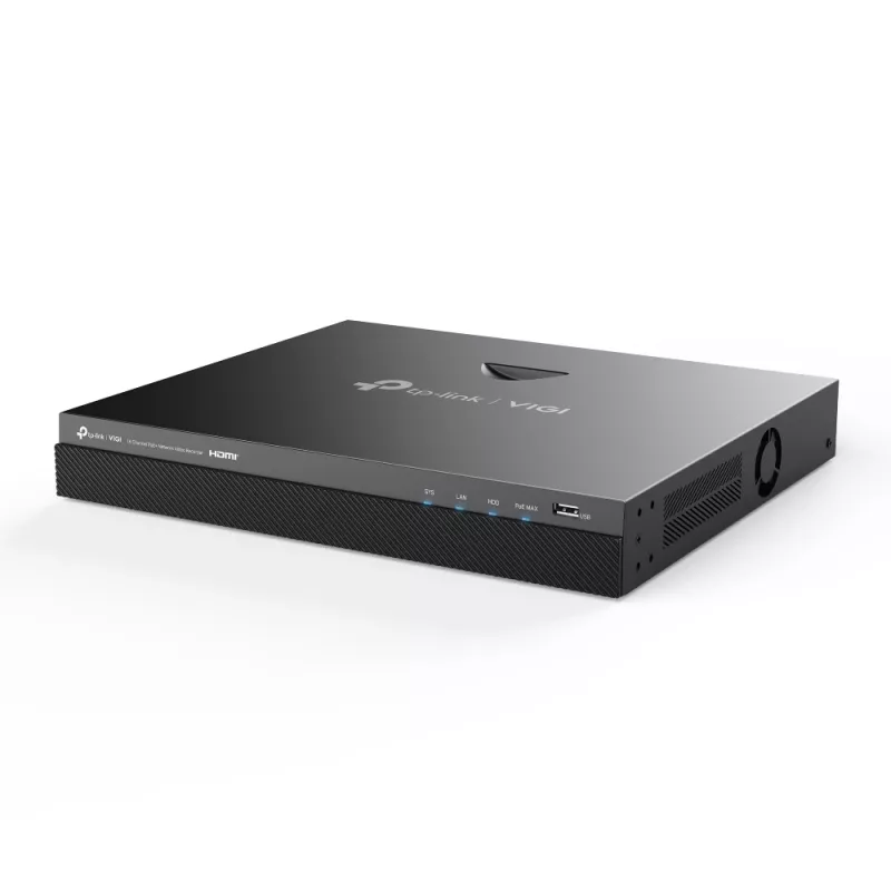 TP-Link VIGI NVR2016H-16P Netzwerk-Videorekorder Schwarz