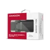 Wandladegerät Axagon ACU-PQ20 QC3.0 PD Type-C 20W Schwarz