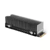 Axagon CLR-M2XT passiver Aluminiumkühler für ein- und doppelseitige M.2 SSDs Größe 2280, Höhe 24 mm