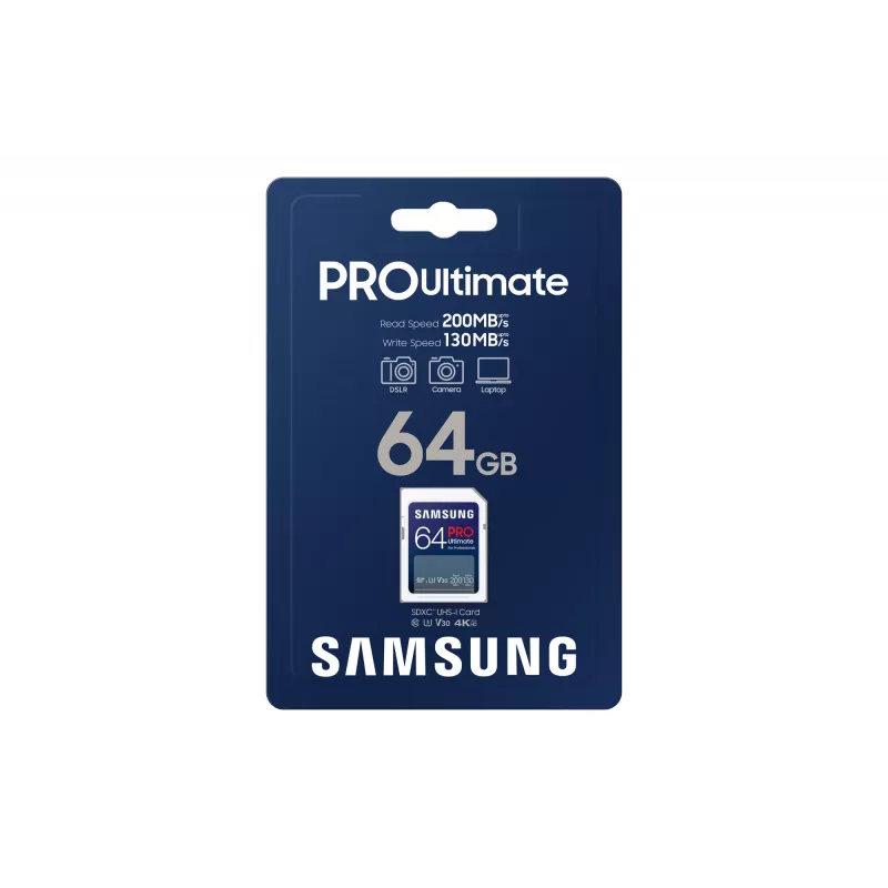 Flash-Speicher Samsung 64 GB SDXC UHS-I Class 3 PRO Ultimate