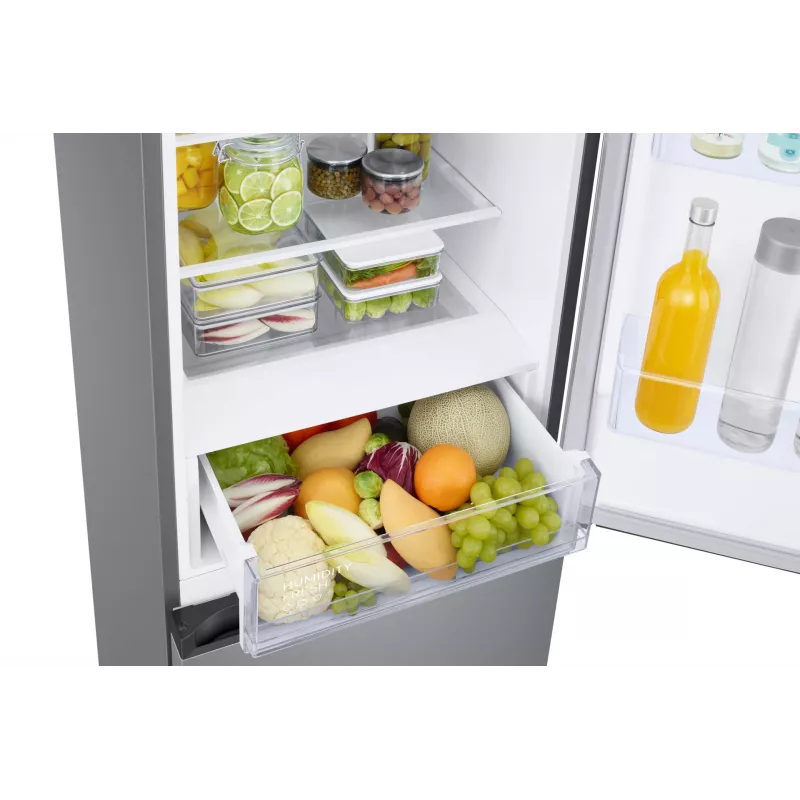 Samsung RB38C672ESA Freistehend 390 L Grau, Metallic, Silber