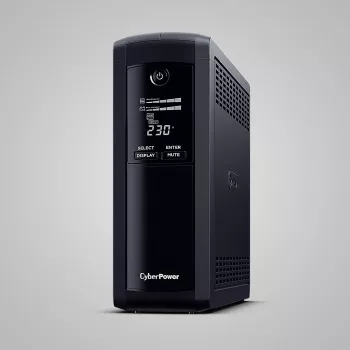 Unterbrechungsfreie Stromversorgung CYBERPOWER VP1600ELCD-FR 1,6 kVA / 900 W, Line-Interaktiv, 5 AC-Ausgänge, LCD, USB/RS-232