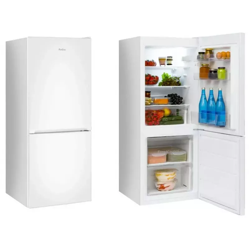 Amica FK1815.4U(E) Kühl-Gefrierkombination, FrostControl, SlimSize, Energieklasse E