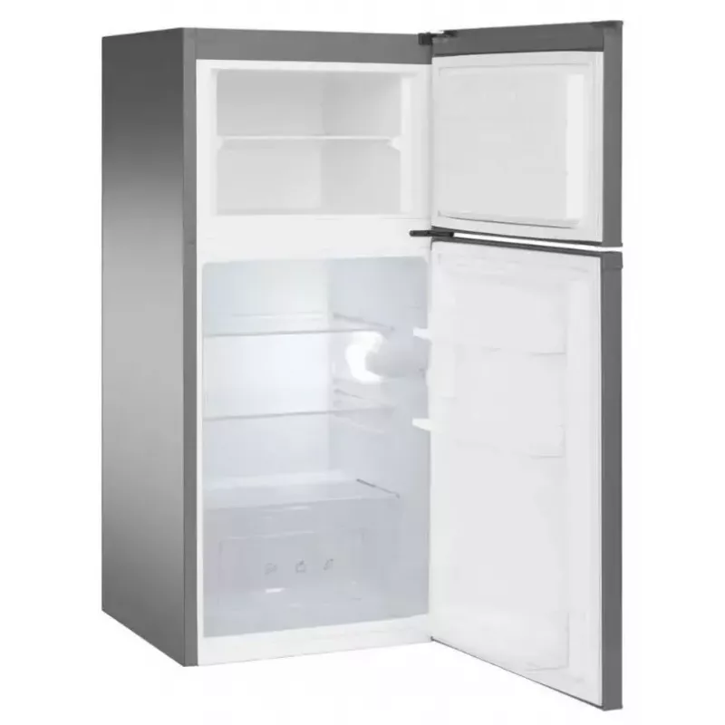 Freistehender Kühlschrank AMICA FD2015.4X(E) Silber, 200 L, Gefrierfach oben, LED, wechselbare Türanschläge