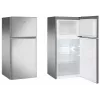 Freistehender Kühlschrank AMICA FD2015.4X(E) Silber, 200 L, Gefrierfach oben, LED, wechselbare Türanschläge