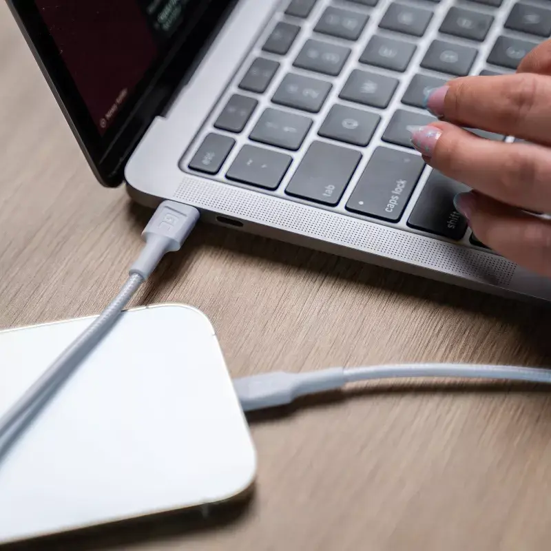 Green Cell PowerStream KABGC07W USB-C-auf-Lightning-Kabel, MFi, Power Delivery, 1 m, 29 W, weiß