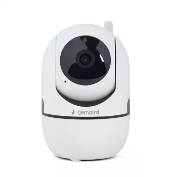 Gembird TSL-CAM-WRHD-02 intelligente schwenkbare Wi-Fi-Innenkamera, Full HD 1080p, Tuya, 355° Schwenkbereich, weiß