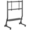 Bodenständer TECHLY 366983 für 45–90 Zoll Fernseher, schwarz, Stahl, Höhe 1026–1126 mm, max. VESA 800x400, Belastung 60 kg
