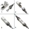 Qoltec 54540 werkzeugloser RJ45-Stecker CAT6 STP für geschirmte Ethernet-Kabel