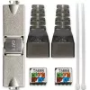 Qoltec 54540 werkzeugloser RJ45-Stecker CAT6 STP für geschirmte Ethernet-Kabel