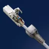 Qoltec 54540 werkzeugloser RJ45-Stecker CAT6 STP für geschirmte Ethernet-Kabel