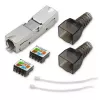 Qoltec 54540 werkzeugloser RJ45-Stecker CAT6 STP für geschirmte Ethernet-Kabel