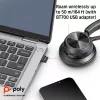 HP Poly Voyager 4320 USB-C Headset +BT700 Dongle, Kabellos, Büro/Callcenter, Headset, Schwarz
