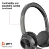 HP Poly Voyager 4320 USB-C Headset +BT700 Dongle, Kabellos, Büro/Callcenter, Headset, Schwarz