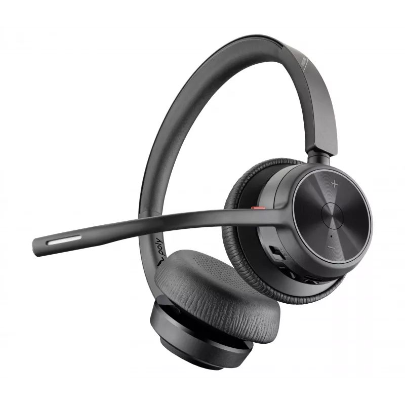 HP Poly Voyager 4320 USB-C Headset +BT700 Dongle, Kabellos, Büro/Callcenter, Headset, Schwarz