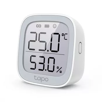 TP-Link Tapo Smart Temperatur- & Luftfeuchtigkeitsmonitor, Innenbereich, Temperatur- & Luftfeuchtigkeitssensor, freistehend, kabellos, -20 - 60 °C, 0 - 99%