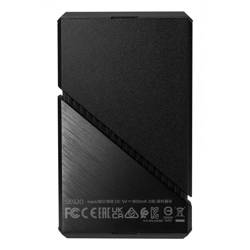 ADATA SE920 Thunderbolt-Technologie 4 TB USB Type-C USB4 Gen 3x2 Schwarz