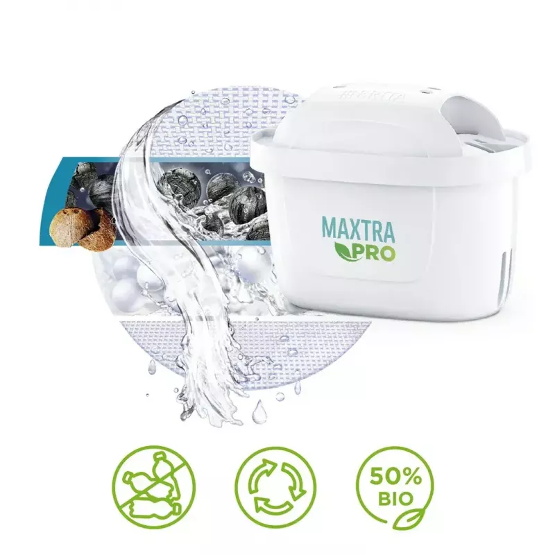 Ersatzwasserfilter BRITA Maxtra PRO Pure Performance Kartusche, weiß, 4 Stück, 150 L/Monat