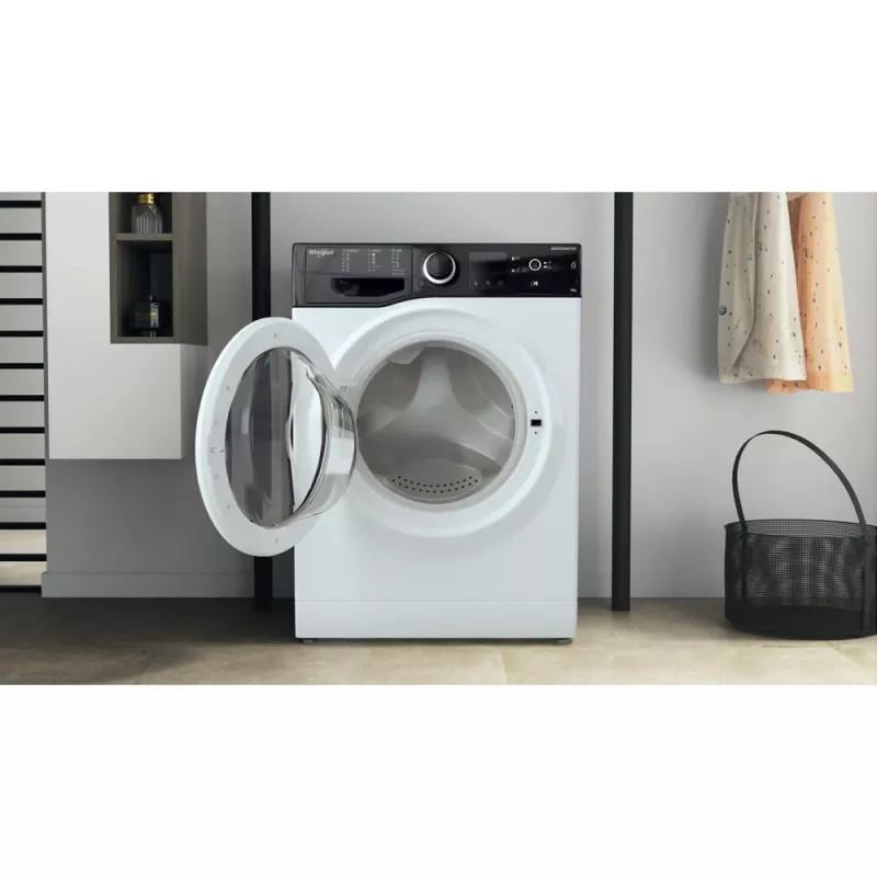 Whirlpool WRBSS 6249 S EU freistehende schmale Frontlader-Waschmaschine 6 kg 1200 U/min, Energieklasse C, Weiß