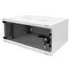 DIGITUS 4U Wandmontageschrank - SOHO unmontiert 241x540x400mm Vollglas-Fronttür grau