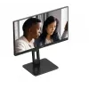 AOC 22E2UMF 21,5 Zoll (54,6 cm) VA-Monitor, 1920 x 1080 Full HD, 75 Hz, 4 ms, HDMI, DisplayPort, VGA, USB-Hub, Lautsprecher, Pivot, höhenverstellbar, Schwarz