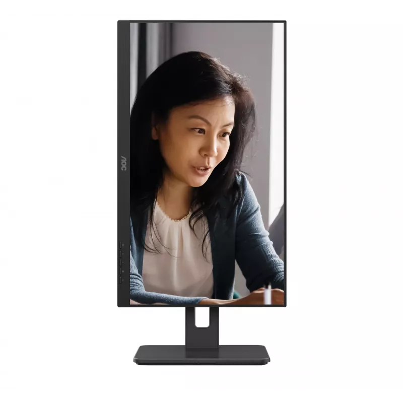 AOC 22E2UMF 21,5 Zoll (54,6 cm) VA-Monitor, 1920 x 1080 Full HD, 75 Hz, 4 ms, HDMI, DisplayPort, VGA, USB-Hub, Lautsprecher, Pivot, höhenverstellbar, Schwarz