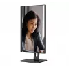 AOC 22E2UMF 21,5 Zoll (54,6 cm) VA-Monitor, 1920 x 1080 Full HD, 75 Hz, 4 ms, HDMI, DisplayPort, VGA, USB-Hub, Lautsprecher, Pivot, höhenverstellbar, Schwarz