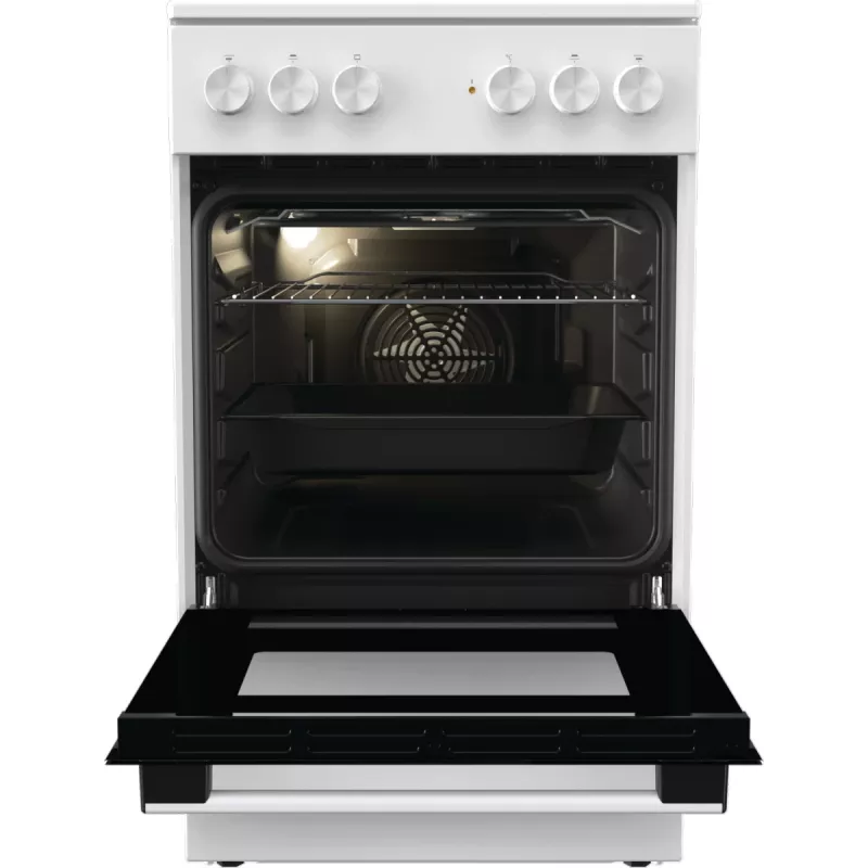 Gorenje GEC5A41WG Freistehender Herd Elektro-Glaskeramik-Kochfeld Weiß
