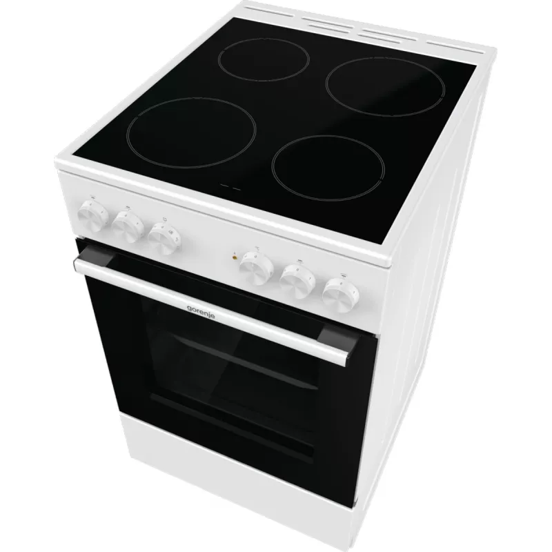 Gorenje GEC5A41WG Freistehender Herd Elektro-Glaskeramik-Kochfeld Weiß