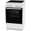 Gorenje GEC5A41WG Freistehender Herd Elektro-Glaskeramik-Kochfeld Weiß