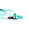 DIGITUS Glasfaser-Patchkabel, LC zu LC Multimode 50/125 µm, Duplex, Länge 1 m, Klasse OM3