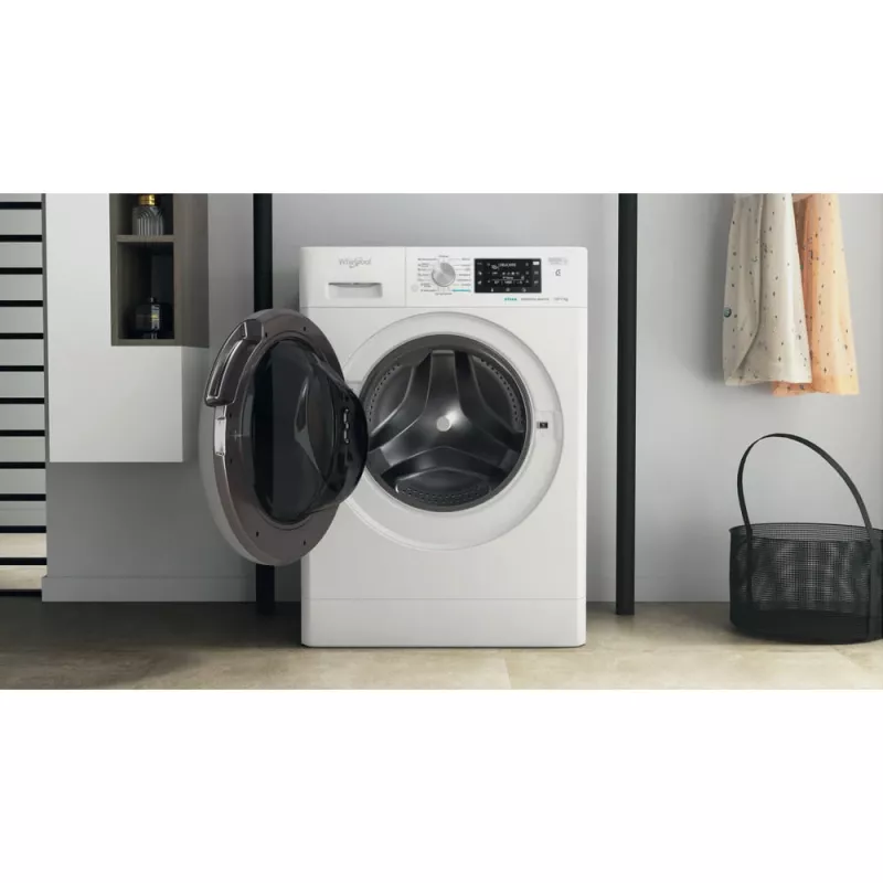 Whirlpool FFWDD 1076258 SV EE Waschtrockner Freistehend Frontlader Weiß