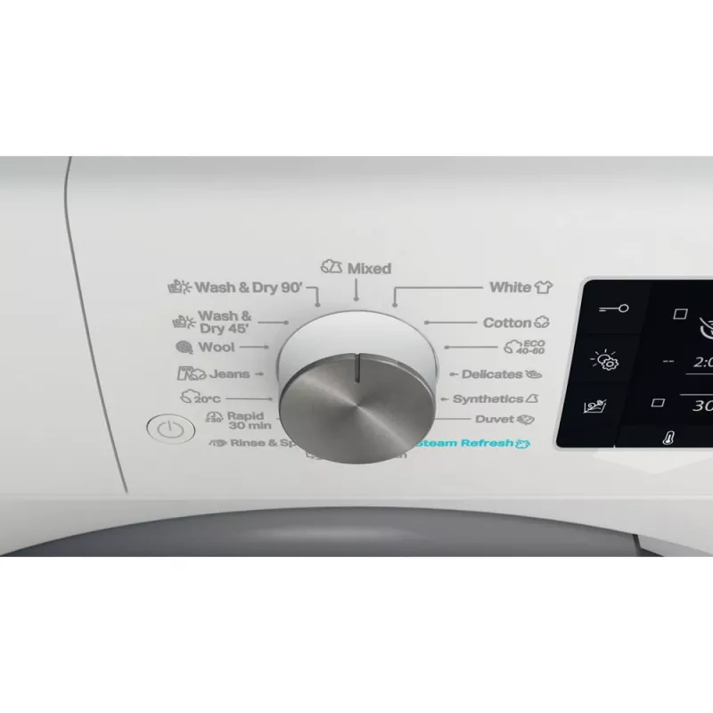 Whirlpool FFWDD 1076258 SV EE Waschtrockner Freistehend Frontlader Weiß