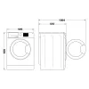 Waschtrockner Indesit BDE 86436 WSV EE — 6 kg, 1400 U/min, Weiß, 595×540×850 mm