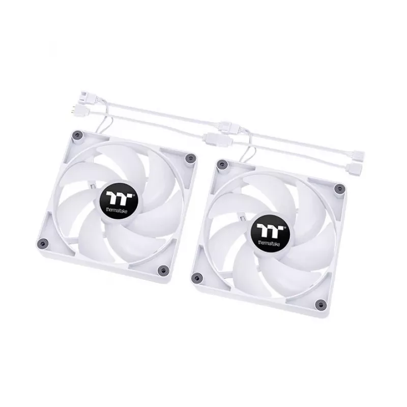 THERMALTAKE PC-Kühllüfter - CT120 ARGB Sync - 12 cm - Weiß - 2er-Pack