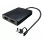 i-tec CADUAL4KHDMI USB-A/USB-C Dual 4K/60 Hz HDMI Videoadapter, 2x HDMI-Buchse, 0,27 m, 3840 x 2160, Schwarz